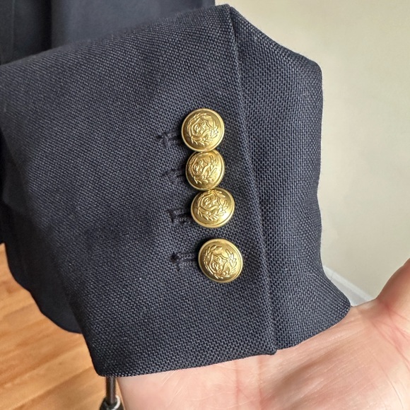 J.Crew Rhodes Women’s Black Wool Blazer Size 6 Classic Two-Button NWOT - Picture 8 of 15